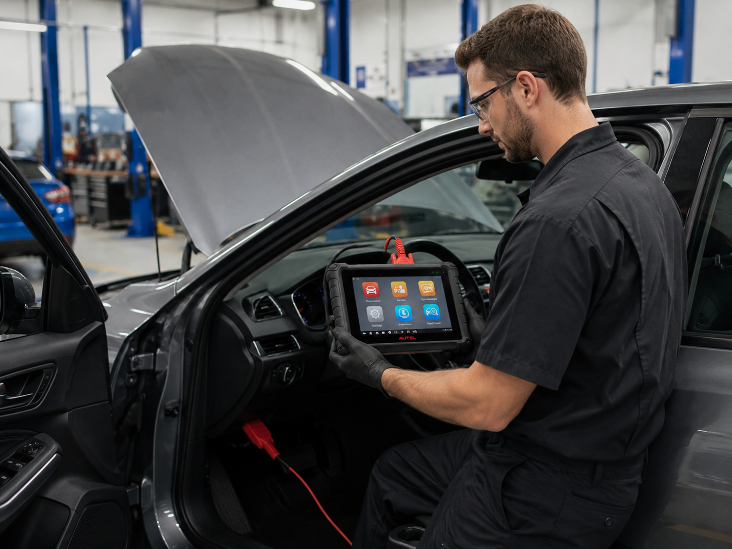 Voyant moteur allum&eacute; sur le tableau de bord d&rsquo;une voiture n&eacute;cessitant un diagnostic &agrave; Carcassonne