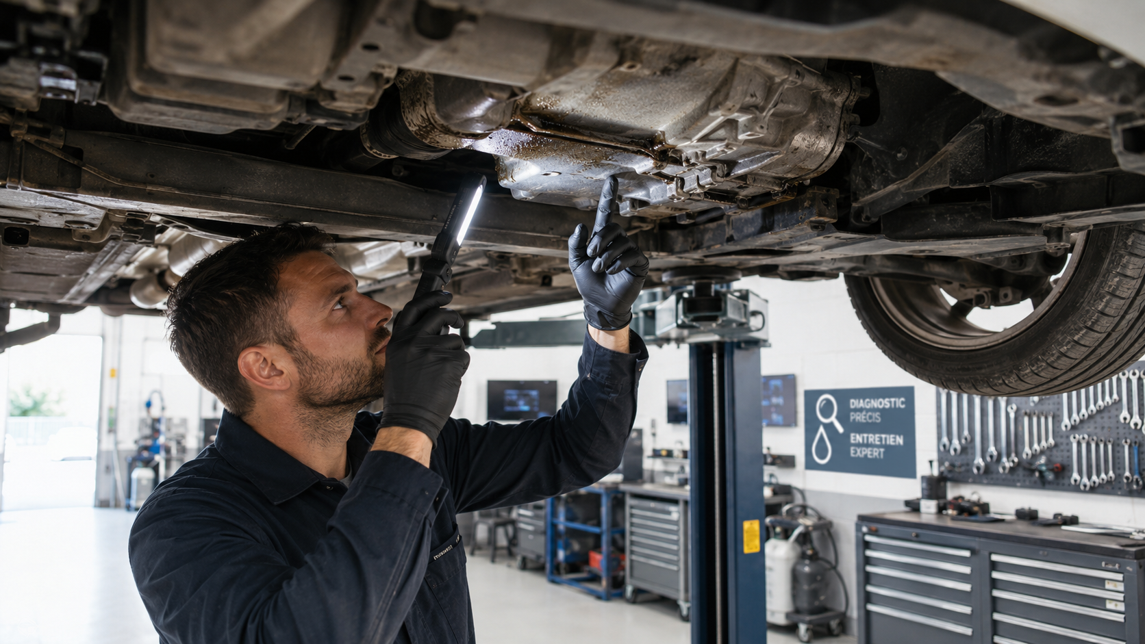 Diagnostic et localisation d'une fuite automobile